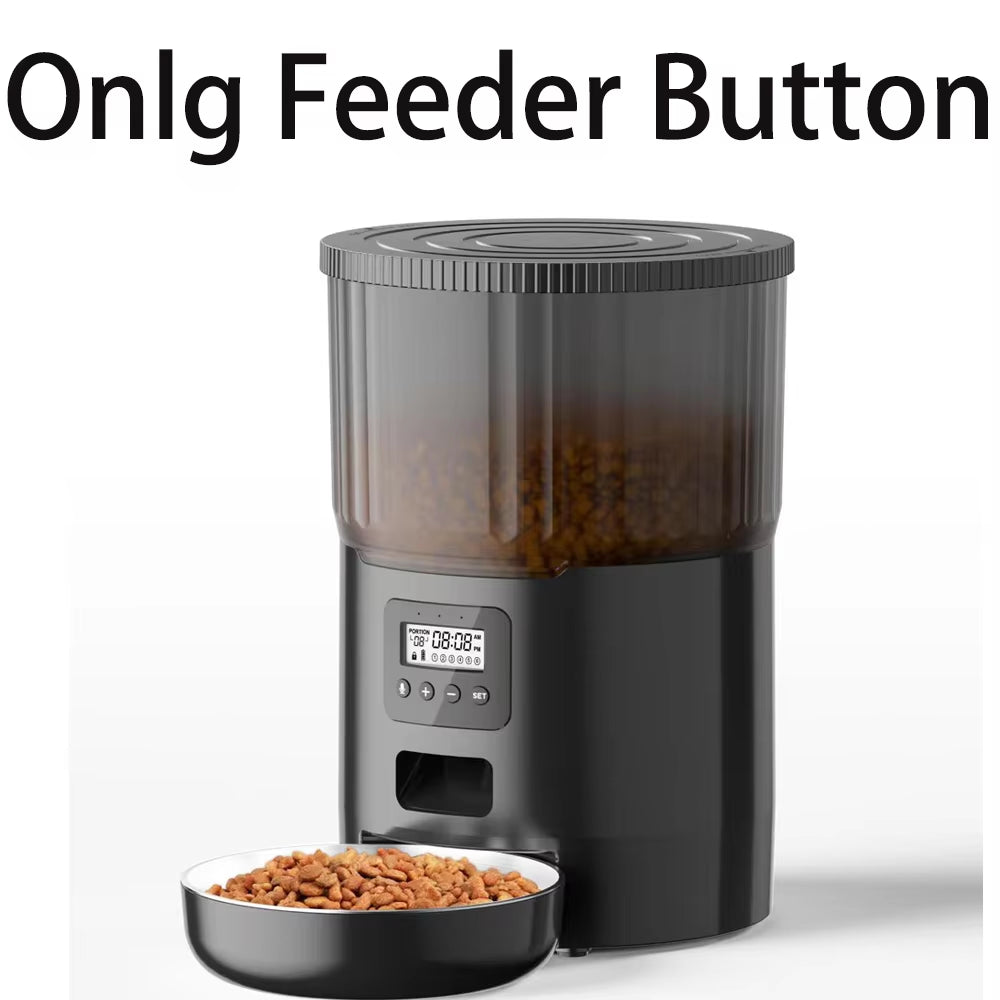 Smart 4L Pet Feeder & Water Dispenser - Automatic Dog & Cat Food and Drink Station with WiFi Connectivity