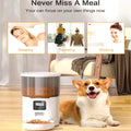 Smart 4L Pet Feeder & Water Dispenser - Automatic Dog & Cat Food and Drink Station with WiFi Connectivity